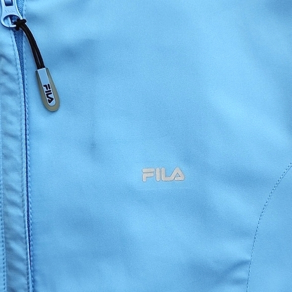 FILA Women's Sky Blue Mesh Lined Lightweight Zip Up Windbreaker Jacket Size S - Picture 6 of 16